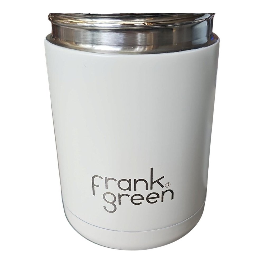 NEW FRANK GREEN Ceramic Reusable Cup Cloud White 10oz 295ml NWOB triple wall - Picture 5 of 7